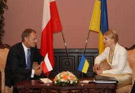 Yuliya Timoshenko and Donald Tusk