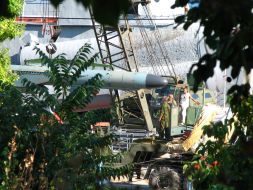 Black sea Fleet of Russian Federation rockets unloading