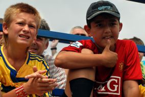 Little fans of FC ”Metallist”