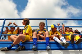 Little fans of FC ”Metallist”