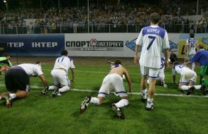 Artem Milevsky, Carlos Correa and Roman Yeremenko