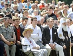 Filaret, President of Ukraine Viktor Yushchenko with son Andriy