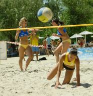 Sportswomen at play