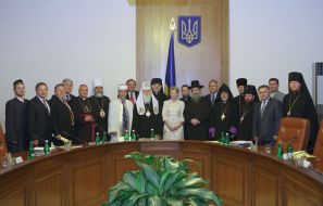 Встреча Тимошенко с представителями Совета церквей Украины
