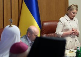 Встреча Тимошенко с представителями Совета церквей Украины