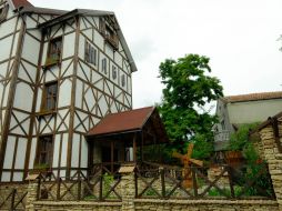 Restaurant at sanatorium territory
