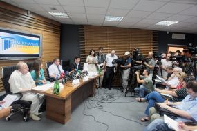 Aleksandr Balychev, Anna Grankina, Sergey Budnik and Aleksandr Postavets