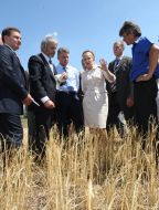 Yury Melnik, Yuliya Timoshenko and Viktor Bondar
