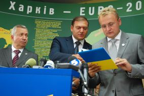 Александр Лукьянченко, Андрей Садовый и Михаил Добкин