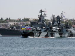Rocket cruiser ”Moscow” and rocket ship ”Bora”