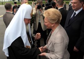 Patriarch Kirill and Raisa Bogatyryova