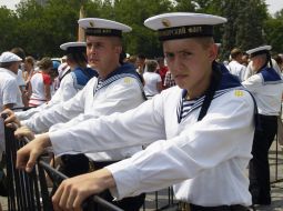 Sailors of the Black sea fleet of Russia