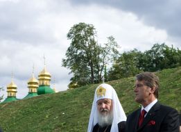 Патріарх Кирил та Віктор Ющенко