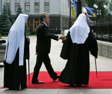 Патріарх Кирил та Віктор Ющенко