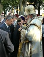 Patriarch Kirill and Yuriy Boyko