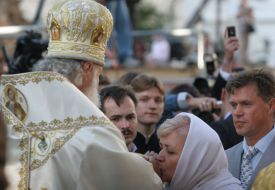 Patriarch Kirill and Valentina Semenyuk