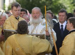 Patriarch Kirill and Viktor Yanukovich