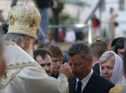 Patriarch Kirill and Yuriy Boyko