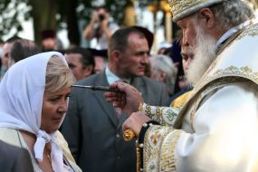 Patriarch Kirill and Valentina Semenyuk-Samsonenko