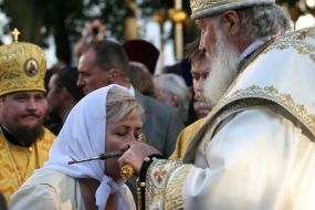 Patriarch Kirill and Valentina Semenyuk-Samsonenko