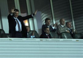 Viktor Yanukovich, Rinat Akhmetov and Boris Kolesnikov