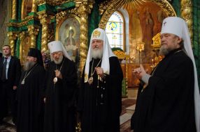 Patriarch Kirill and Metropolitan Vladimir (Sabodan)