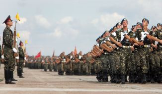 Officers’ parade servicemen