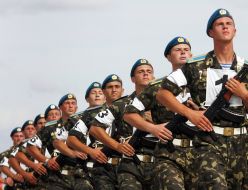 Officers’ parade servicemen