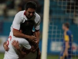 Players of the Turkish soccer team