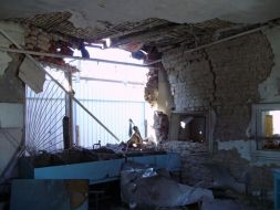 Зруйнована їдальня школи