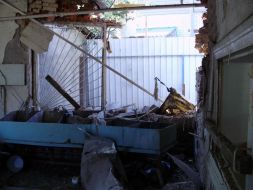 Зруйнована їдальня школи