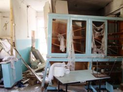 Зруйнована їдальня школи