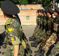 Officers’ parade servicemen