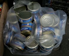 Overdue tinned of seafood