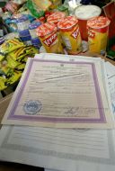 Patent on trade of food stuffs