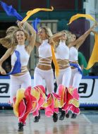 Girls from the group of support