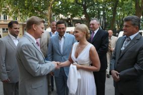 Yuliya Timoshenko, Nikolay Serdyuk and Anatoly Duda