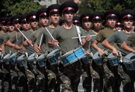 Students of military lyceum