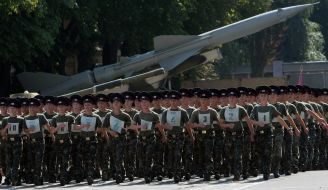 Students of military lyceum