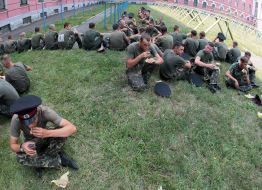 Students of military lyceum