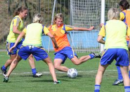 The womanish soccer combined Ukraine team players