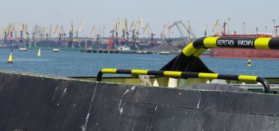 Territory of marine trade port