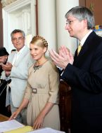 Yuriy Bobalo, Yulia Timoshenko and Yevgeniy Choliy