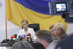 Yulia Timoshenko, Ivan Vasyunik and Lyudmila Denisova