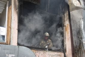 Fire in the market office