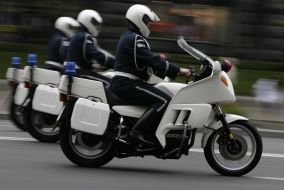 Співробітники міліції на мотоциклах