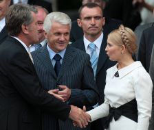 Віктор Ющенко, Юлія Тимошенко та Володимир Литвин