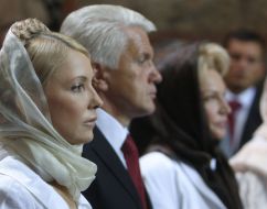 Yulia Timoshenko, Vladimir Litvin and Raisa Bogatyryova