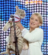 Юлия Тимошенко с белым тигренком