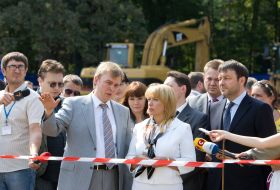 Andrey Nikonchuk, Ekaterina Yushchenko and Igor Tarasyuk